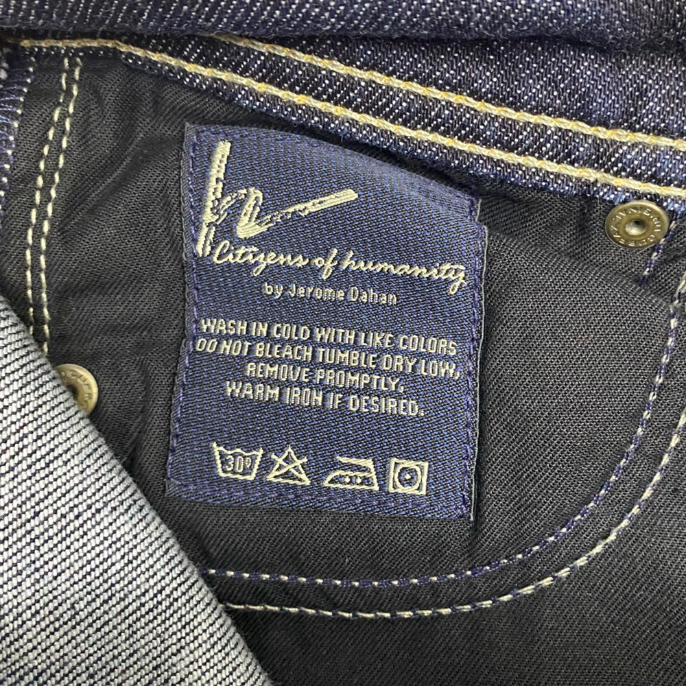 Citizens of Humanity Electric Guitar Grommet Stretch Bootcut Flare Jeans 25 x 33 - Picture 8 of 16